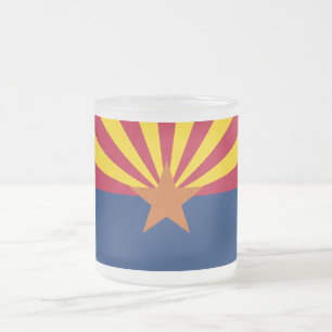 Arizona-Flagge: Sternensonne, Der Kupferstaat Mattglastasse