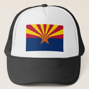 Arizona-Flagge: Sternensonne, Der Kupferstaat Truckerkappe
