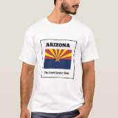 Arizona, Flagge und Motto, T-Shirt (Vorderseite)