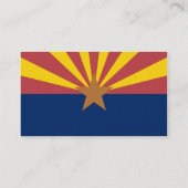 Arizona-Flagge Visitenkarte (Rückseite)