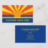 Arizona-Flagge Visitenkarte (Vorne/Hinten)