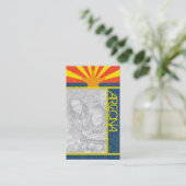 Arizona-Flagge Visitenkarte (Stehend Vorderseite)