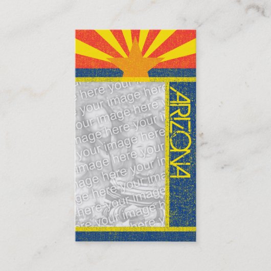 Arizona-Flagge Visitenkarte (Vorderseite)