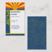 Arizona-Flagge Visitenkarte (Vorne/Hinten)