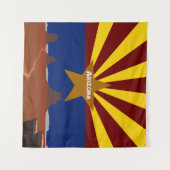 Arizona-Flagge Wandteppich (Vorderseite (Horizontal))