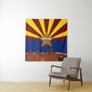 Arizona-Flagge Wandteppich