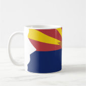 Arizona-Flaggen-Karte Kaffeetasse (Links)