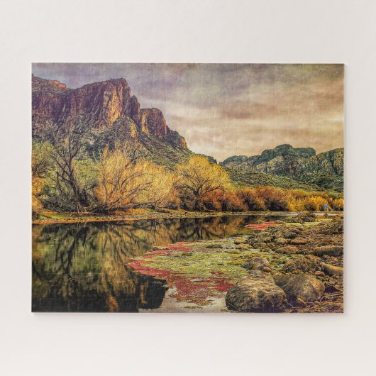 Arizona Fluss Sonoran Wüste Albergo Colmanicchio Puzzle (Horizontal)