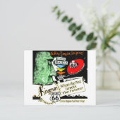 Arizona Fun-Time im Stil der 50er Jahre Alien UFO Postkarte (Stehend Vorderseite)