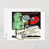 Arizona Fun-Time im Stil der 50er Jahre Alien UFO Postkarte (Vorne/Hinten)