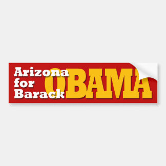 Arizona für Barack Obama Autoaufkleber