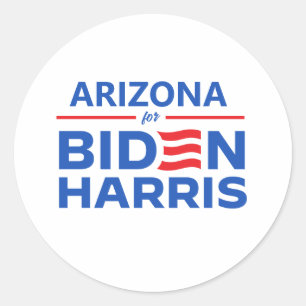 Arizona für Biden Harris Runder Aufkleber