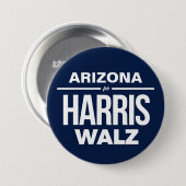 Arizona für Harris Walz Button (Vorne & Hinten)