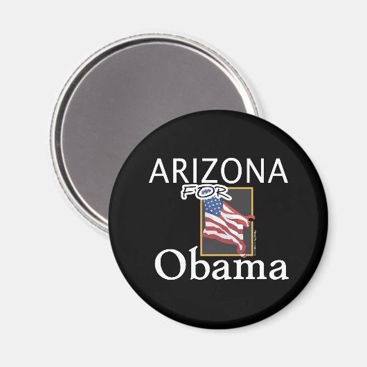 Arizona für Obama Magnet (Vorderseite/Rückseite)