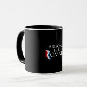 Arizona für Romney - .png Tasse (Vorderseite Links)
