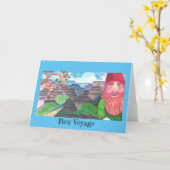 Arizona Garden Gnome Selfie Karte (Gelbe Blume)