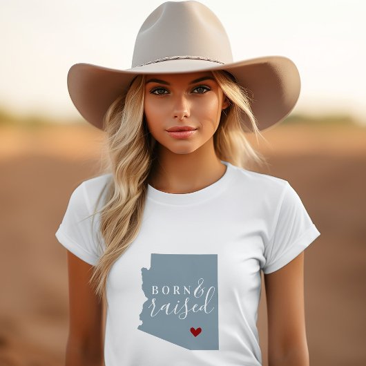 Arizona Geboren und aufgewachsen | Editierbare Sta T-Shirt