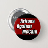 Arizona gegen McCain Button (Vorne & Hinten)