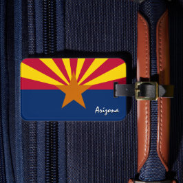 Arizona-Gepäckmarken, patriotische Arizona-Flagge Gepäckanhänger