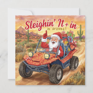 Arizona Golf Weihnachten Santa Golfer fährt Cart