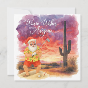 Arizona Golf Weihnachten Santa Golfer Golfen