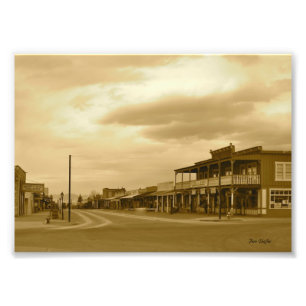 Arizona-Grabstein-HauptstraßeSepia Fotodruck