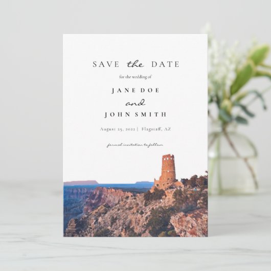 Arizona Grand Canyon Save the Date (Stehend Vorderseite)
