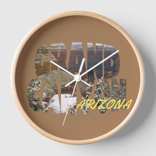 Arizona - Grand Canyon Staat Große Uhr (Vorderseite)