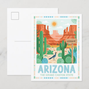 Arizona - Grand Canyon Staat Sommerreise Postkarte