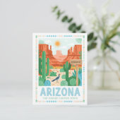 Arizona - Grand Canyon Staat Sommerreise Postkarte (Stehend Vorderseite)