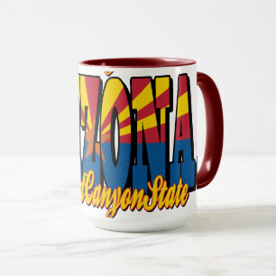 Arizona Grand Canyon State Fliesenartig Angeordnet Tasse