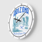 Arizona Grand Canyon State Große Wanduhr (Winkel)