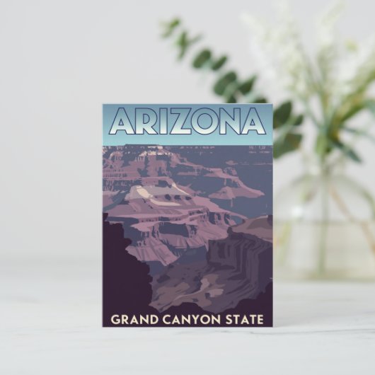Arizona Grand Canyon State Postkarte (Stehend Vorderseite)
