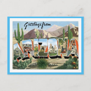 Arizona Grüße aus den US-Bundesstaaten Postkarte