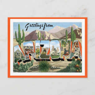 Arizona Grüße aus den US-Bundesstaaten Postkarte