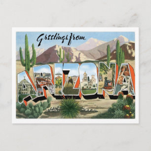 Arizona Grüße aus den US-Bundesstaaten Postkarte