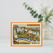 Arizona-Grüße von US-Staaten Postkarte (Stehend Vorderseite)