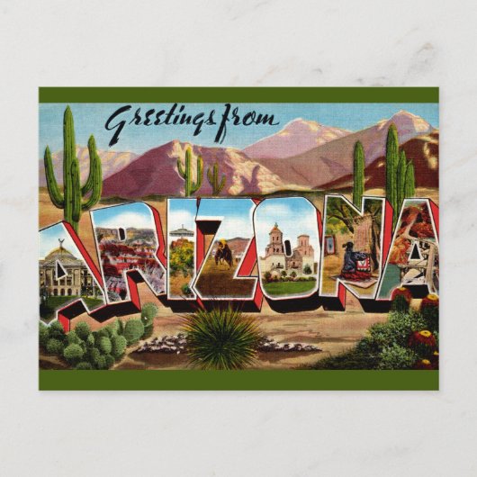 Arizona Grußkarte Postkarte (Vorderseite)
