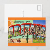 Arizona-Grußkarte Postkarte (Vorne/Hinten)
