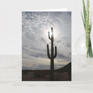 Arizona Grußkarte Saguaro Sonnenuntergang Karte