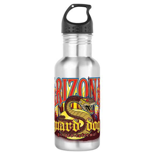 Arizona Guard Dog Snake Edelstahlflasche (Vorderseite)