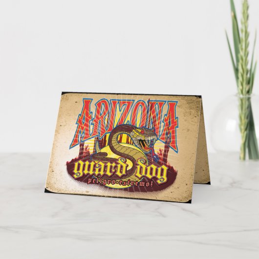 Arizona Guard Dog Snake Karte (Vorderseite)