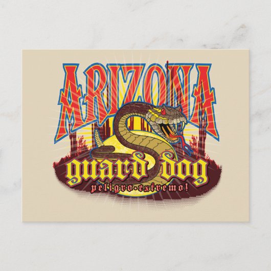 Arizona Guard Dog Snake Postkarte (Vorderseite)