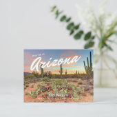 Arizona Hochzeit Speichern Sie das Datum Postkarte (Stehend Vorderseite)