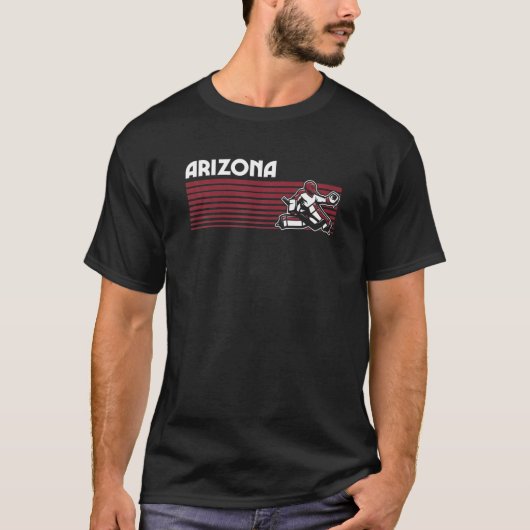 Arizona Hockey Retro Throwback Style T-Shirt (Vorderseite)