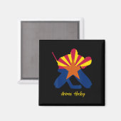 Arizona Hockey-Torwart  Magnet (Vorderseite/Rückseite)