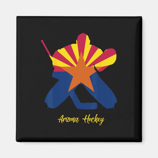 Arizona Hockey-Torwart  Magnet (Vorne)