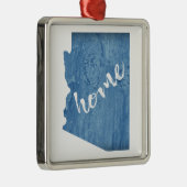 Arizona Home Wood Grain Ornament Aus Metall (Rechts)