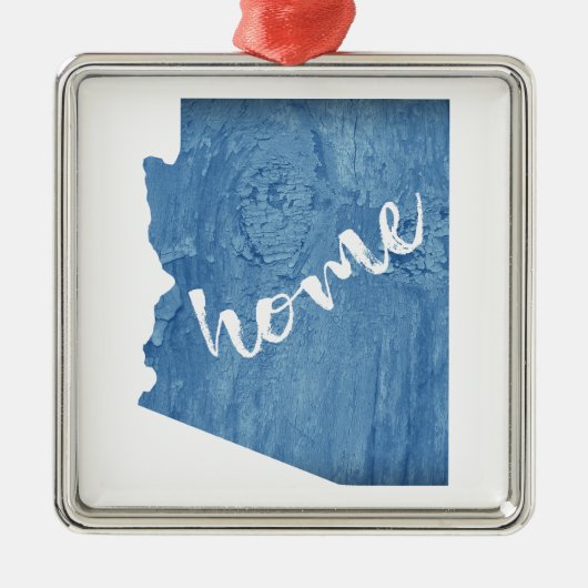 Arizona Home Wood Grain Ornament Aus Metall (Vorne)