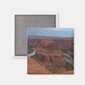 ARIZONA - Horseshoe Bend AB - Roter Felsen Magnet (Vorderseite/Rückseite)